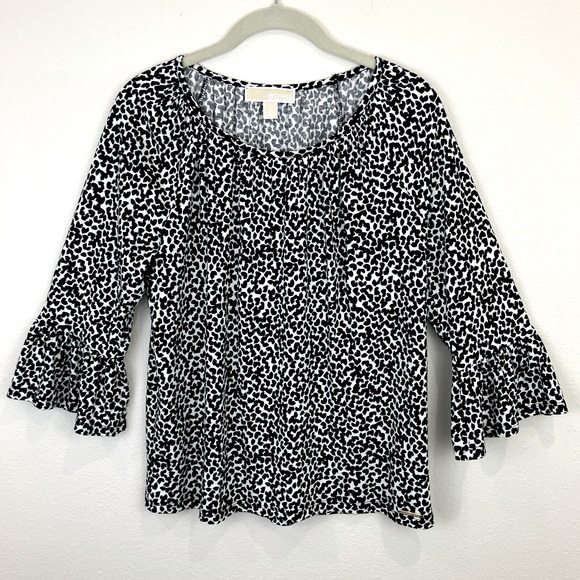 Michael Kors Bell Sleeve Jersey Knit Top - Picture 2 of 8